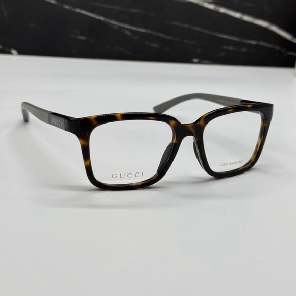 NEW GG1738O 002 GUCCI EYEGLASSES HAVANA/GREY MEN EYEWEAR GUCCI - Picture 6 of 11